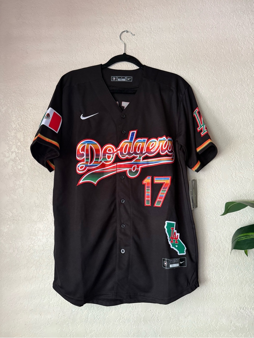 LA Dodgers Nike Black Dodgers Jersey #17